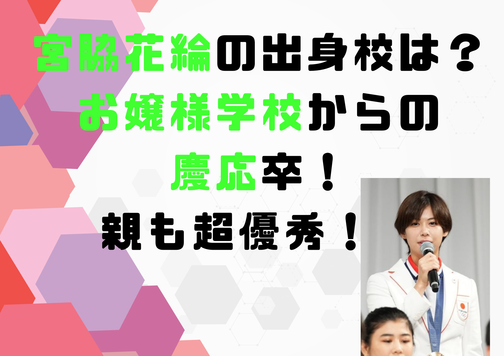 宮脇花綸　出身校